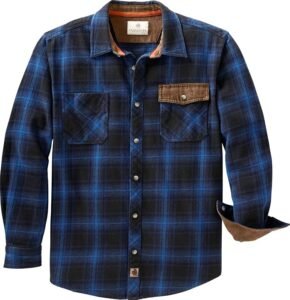 Camisa de franela pesada Harbor de Legendary Whitetails para hombre azul